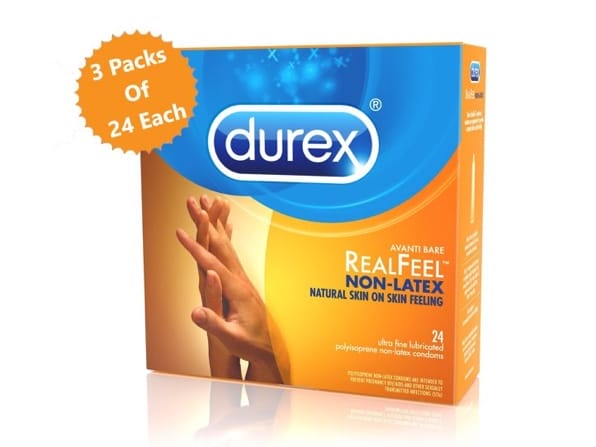 Durex Avanti Bare Real Feel Lubricated Non-Latex Condoms 3-Pack (72 Total) for $29