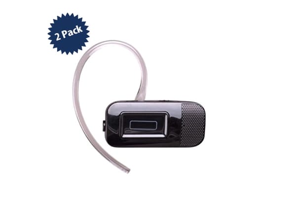 Emerson Bluetooth Headset with One-Touch Control 2-Pack (Non-Retail Packaging) for $21