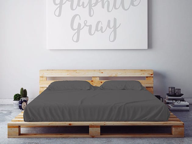 Ultra Soft 1500TC Sheet Set (Graphite Gray) for $64