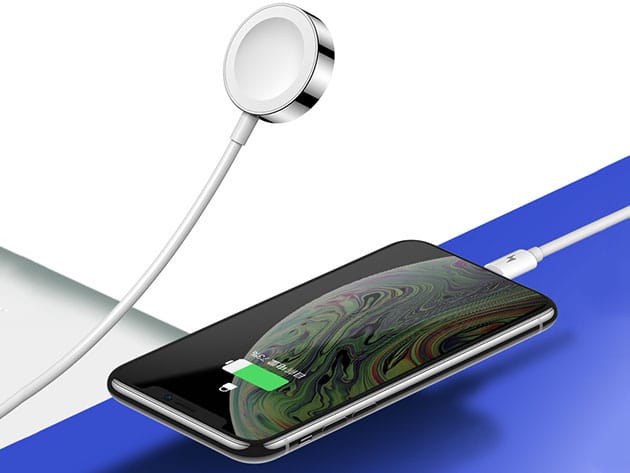 2-in-1 Lightning Cable with Wireless Watch Pad for $14