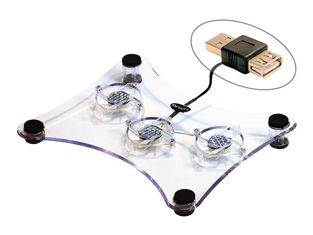 Laptop Cooling Pad with 3 Fans for $19