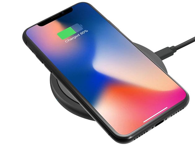 Qi Certified 10W Wireless Fast Charger for $21