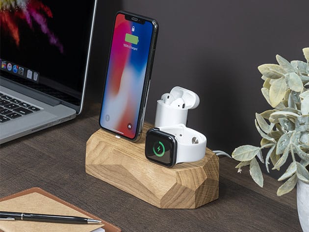 Triple Dock: 3-in-1 Apple Device Charging Station for $67