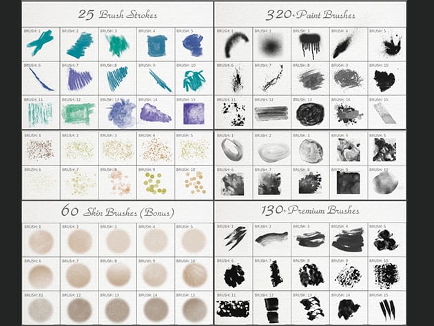 1000+ Awesome Photoshop Brushes Bundle for $18