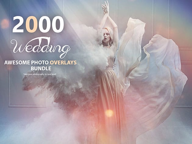 2,000+ Wedding Photo Overlays Bundle for $19