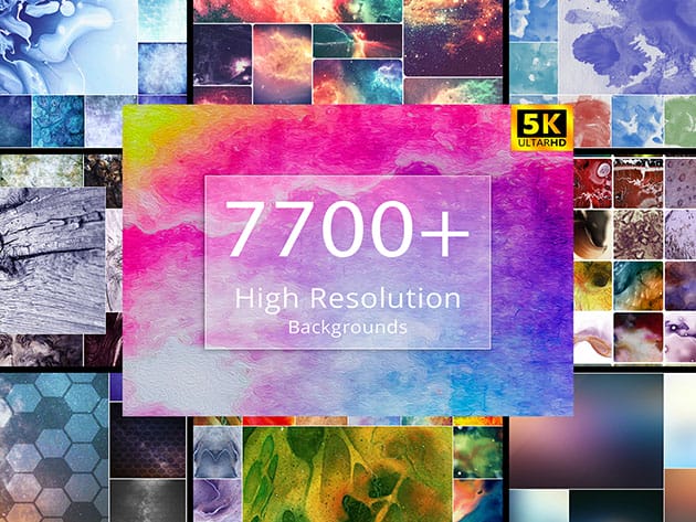 7700+ High-Resolution Backgrounds Bundle for $39