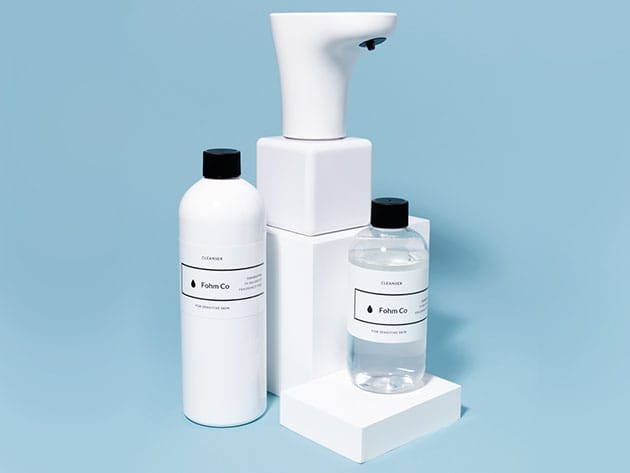 Fohm Toilet Paper Foam & Dispenser Set for $59