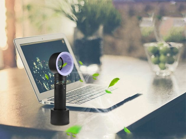 Bladeless Personal Fan for $21