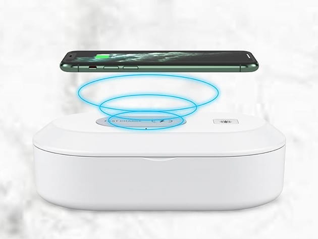 3-in-1 UV Sterilizer with Wireless Charger for $49