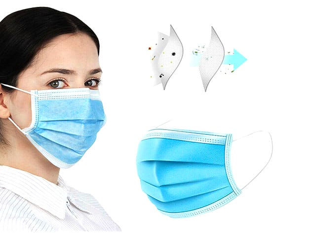 3-Ply Non-Medical Face Masks for $12