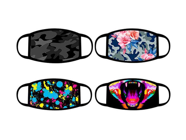 Cotton Face Masks with Fun Prints: 4-Pack for $19