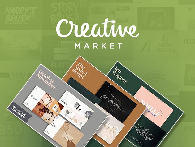 Design From Home: Creative Market Bundle for $39
