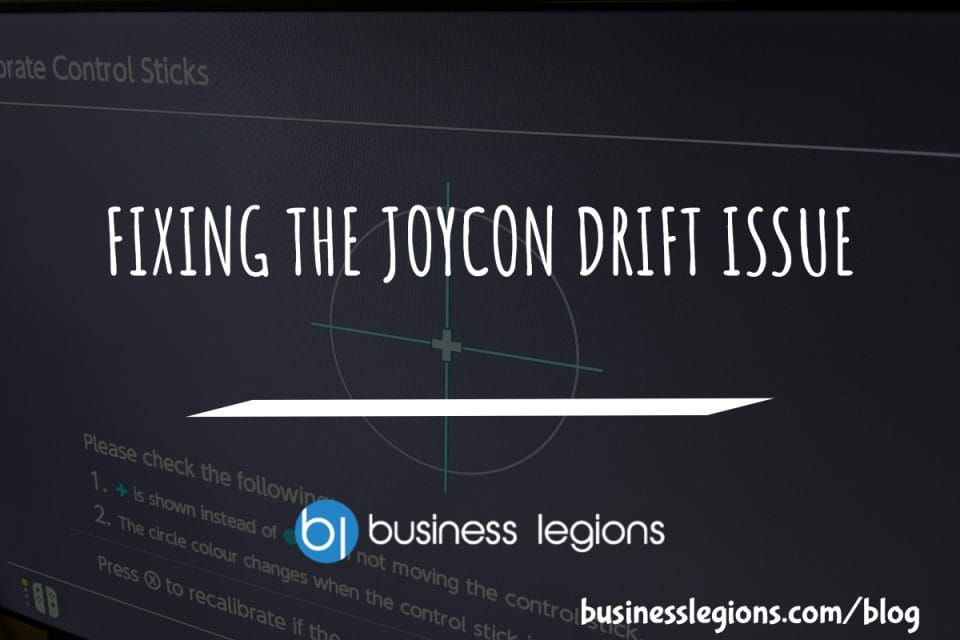 FIXING THE JOYCON DRIFT ISSUE