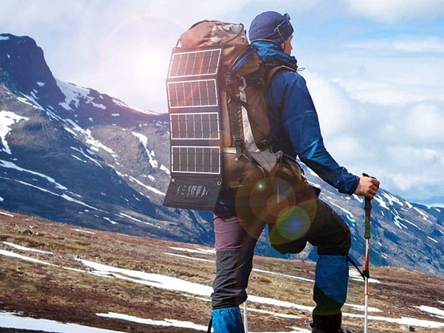 RAVPower 24W 3-Port Solar Charger for $59