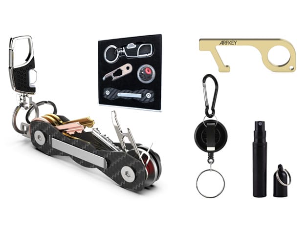 Carbon Fiber Compact Key Holder + EDC Tools Pack for $29