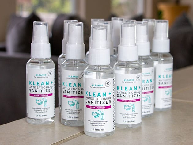 Klean+ Crisp Lavender Hand Sanitizer (1.69 Fl Oz / 6-Pack) for $38