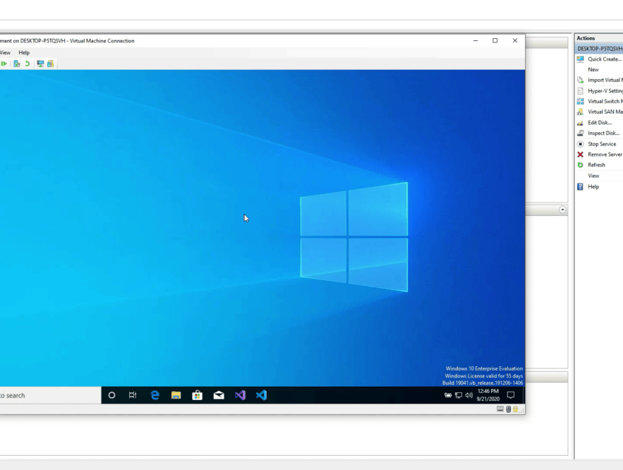 Business Legions CREATING VIRTUAL MACHINES Windows 10