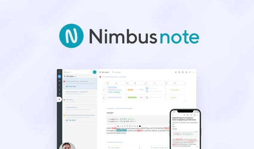 Nimbus Note Lifetime Deal for $59