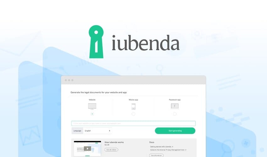 iubenda Lifetime Deal for $59