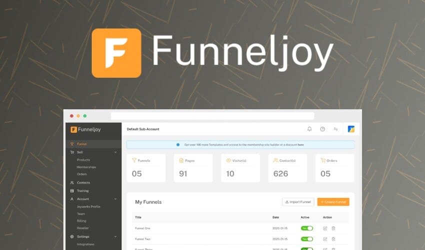 Business Legions - Funneljoy Lifetime Deal for $59