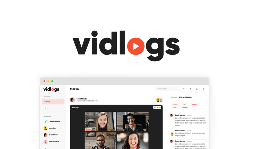 Vidlogs Lifetime Deal for $59