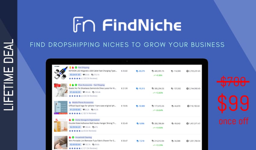 FindNiche Lifetime Deal for $99