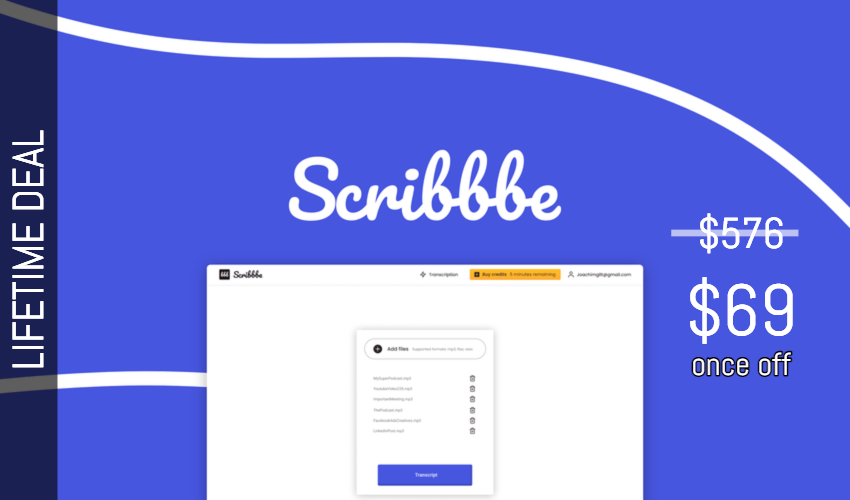 Scribbbe Lifetime Deal for $69
