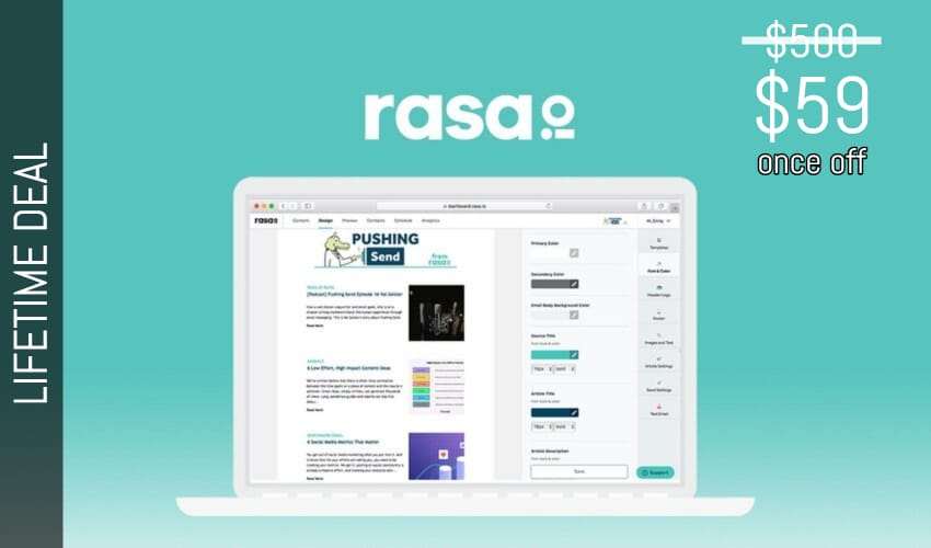 rasa.io Lifetime Deal for $59