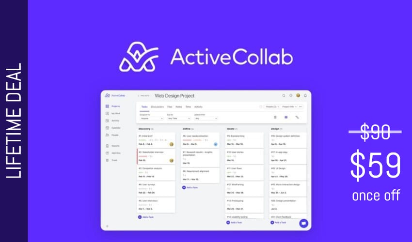 ActiveCollab Lifetime Deal for $59