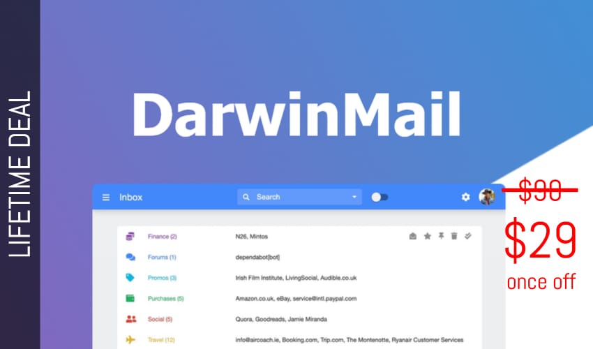 DarwinMail Lifetime Deal for $29