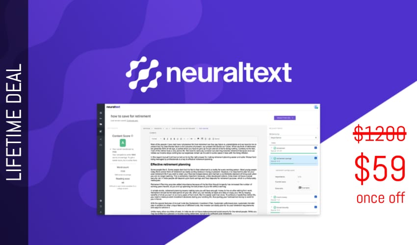 NeuralText Lifetime Deal for $59