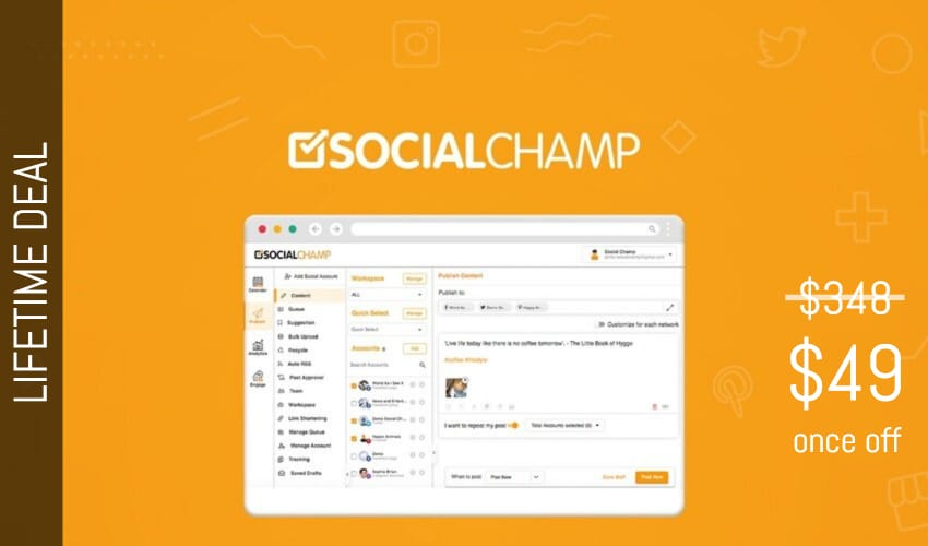 Social Champ Lifetime Deal for $49