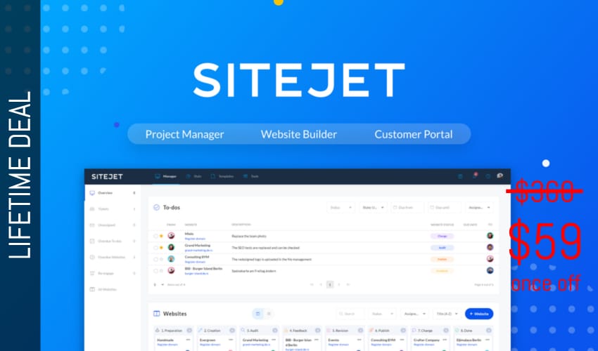 Business Legions - Sitejet Lifetime Deal for $59