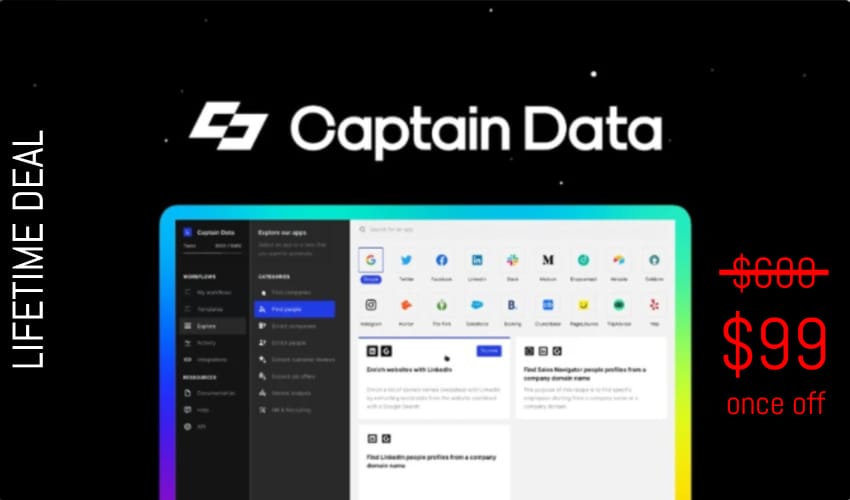 Captain Data Lifetime Deal for $99