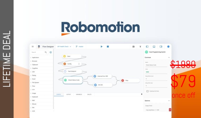 Robomotion RPA Lifetime Deal for $79