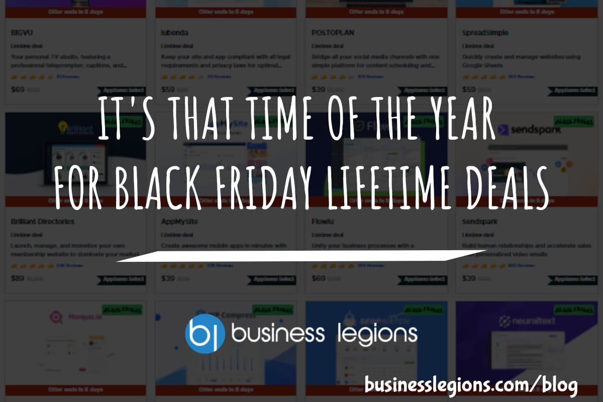 Business Legions Black Friday Lifetime Deals