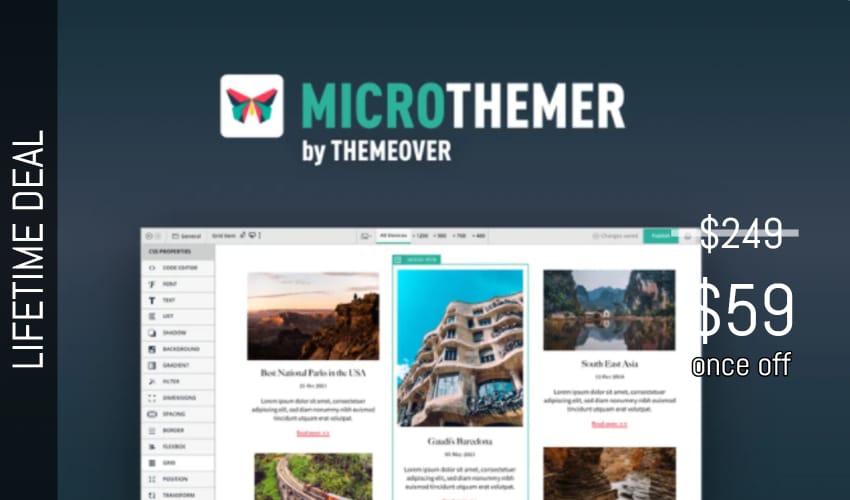 Business Legions - Microthemer Lifetime Deal for $59
