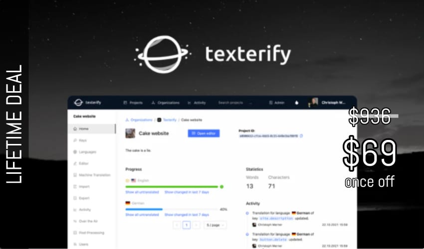 Business Legions - Texterify Lifetime Deal for $69