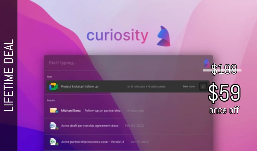 Curiosity Lifetime Deal for $59