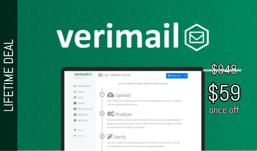 Verimail Lifetime Deal for $59