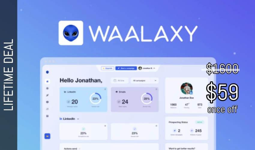 Waalaxy Lifetime Deal for $59