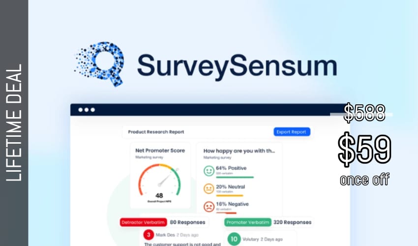 SurveySensum Lifetime Deal for $59