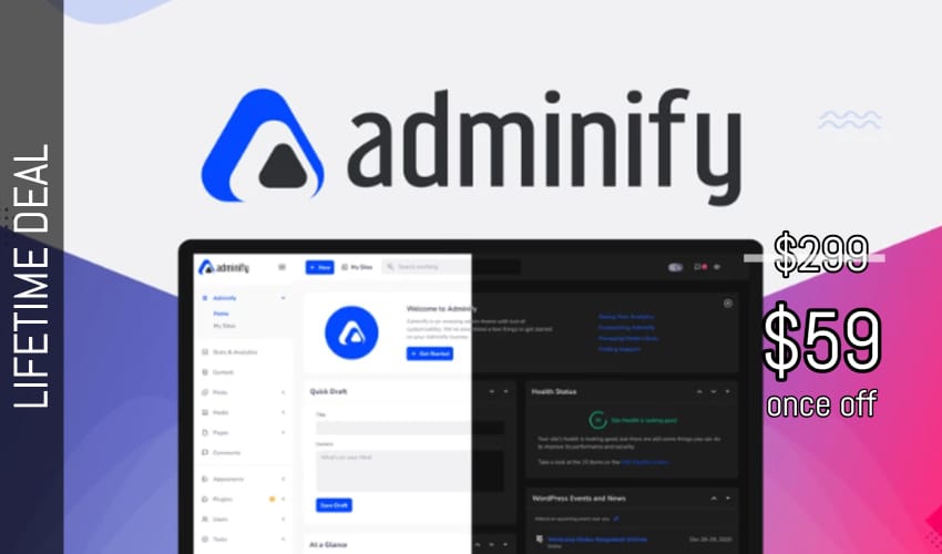 WP Adminify Lifetime Deal for $59