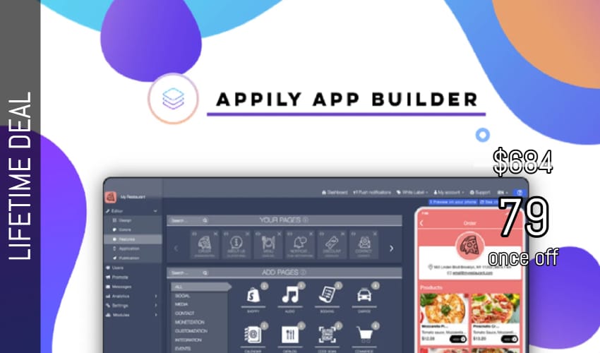 Appily App Builder Lifetime Deal for $79