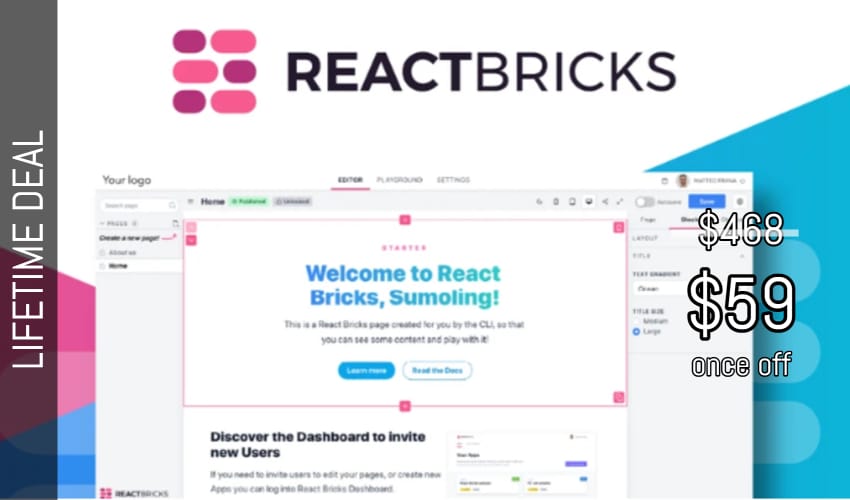 Business Legions - React Bricks Lifetime Deal for $59