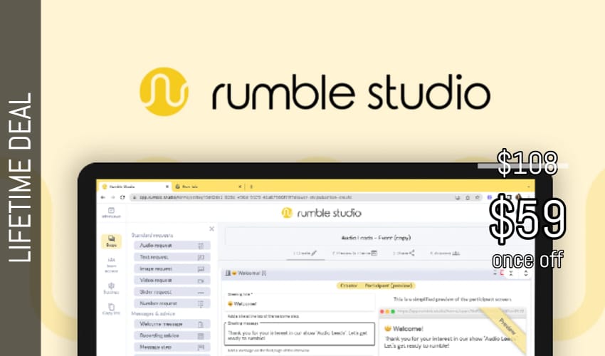 Business Legions - Rumble Studio Lifetime Deal for $59