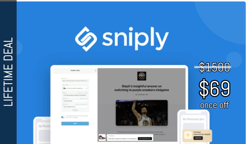 Sniply Lifetime Deal for $69