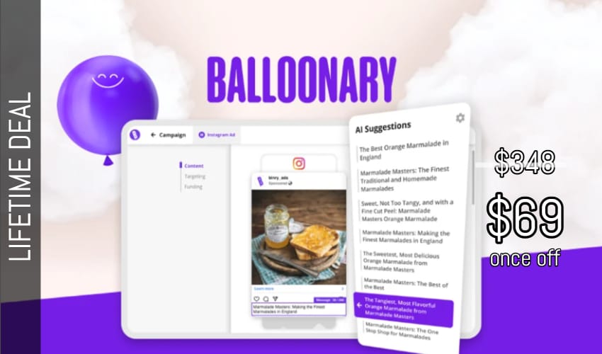 Balloonary Lifetime Deal for $69