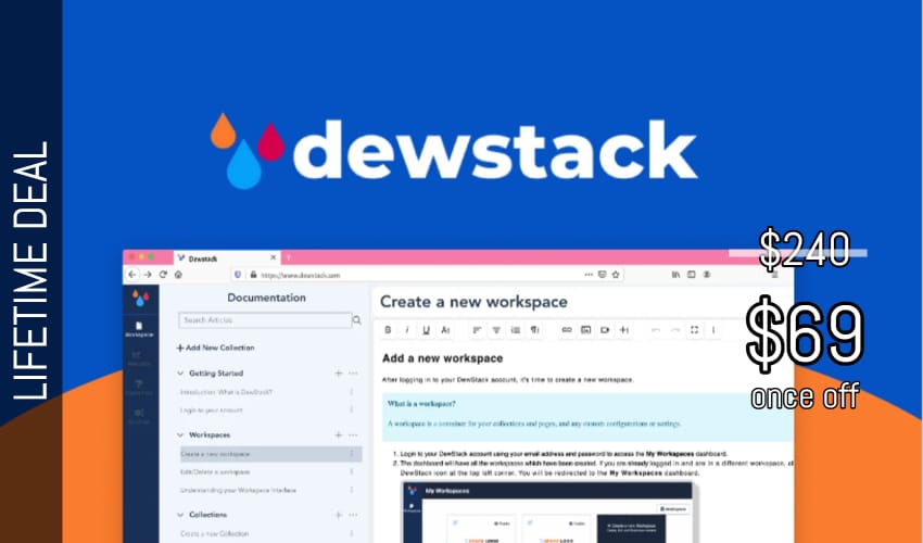 Dewstack Lifetime Deals for $69