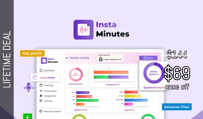 Instaminutes Lifetime Deal for $69
